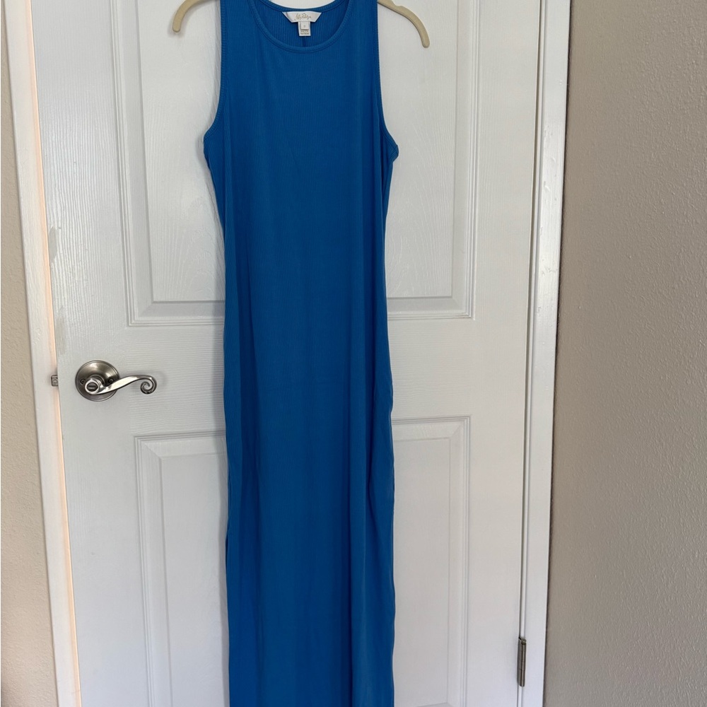 Lilly Pulitzer Vibrant Blue Maxi Dress